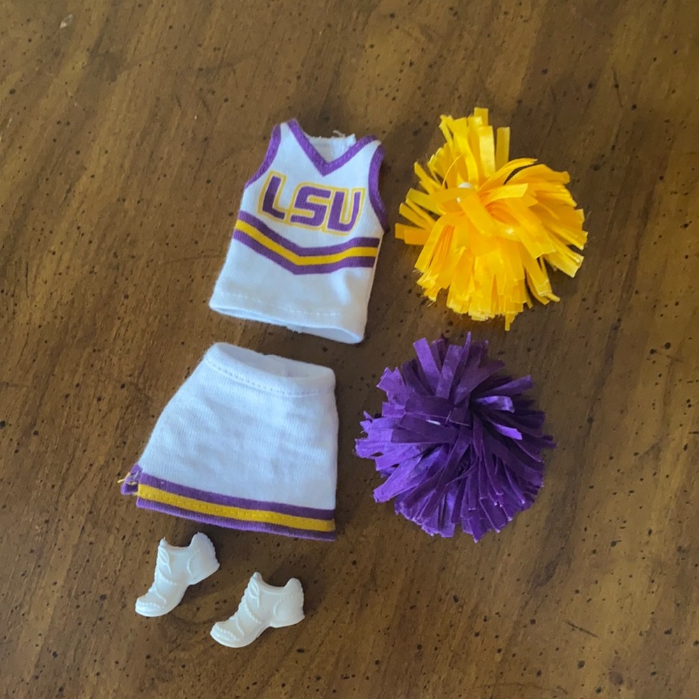 Barbie doll LSU uniform
